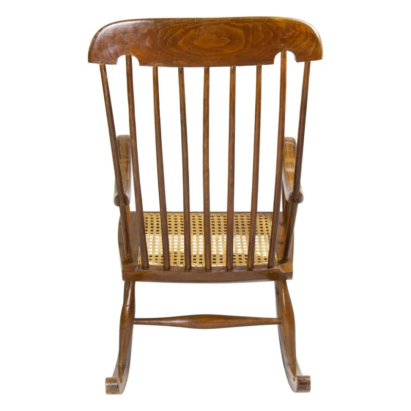 Best Pamono Beechwood Rocking Armchair, 1900s