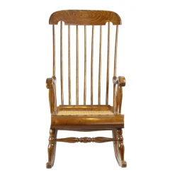 Best Pamono Beechwood Rocking Armchair, 1900s