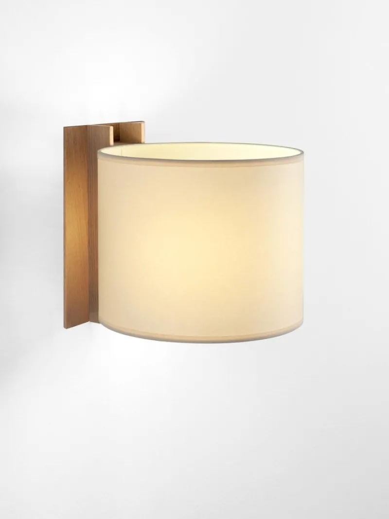 Pamono Beige and Beech TMM Corto Wall Lamp by Miguel Milá> Wall Lights & Sconces