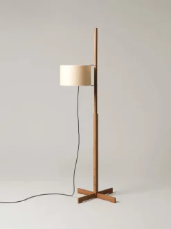 Outlet Pamono Beige and Oak Tmm Floor Lamp by Miguel Milá