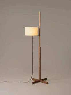 Outlet Pamono Beige and Oak Tmm Floor Lamp by Miguel Milá