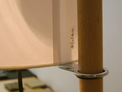 Outlet Pamono Beige and Oak Tmm Floor Lamp by Miguel Milá