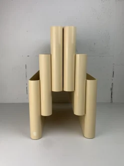 Pamono Beige Magazine Rack by Giotto Stoppino for Kartell, Italy, 1970s> Magazine Racks