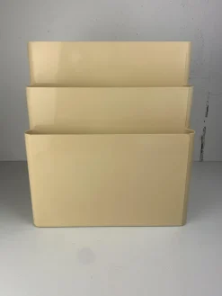 Pamono Beige Magazine Rack by Giotto Stoppino for Kartell, Italy, 1970s><noscript><img width=