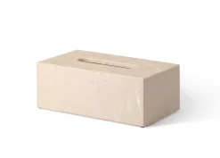 Pamono Beige Marble Rectangular Tissue Box by Royal Bee Design> Trunks, Crates & Baskets