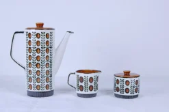 Outlet Pamono Belgian Delta Noix Coffee Service from Boch Rambouillet, 1966, Set of 27