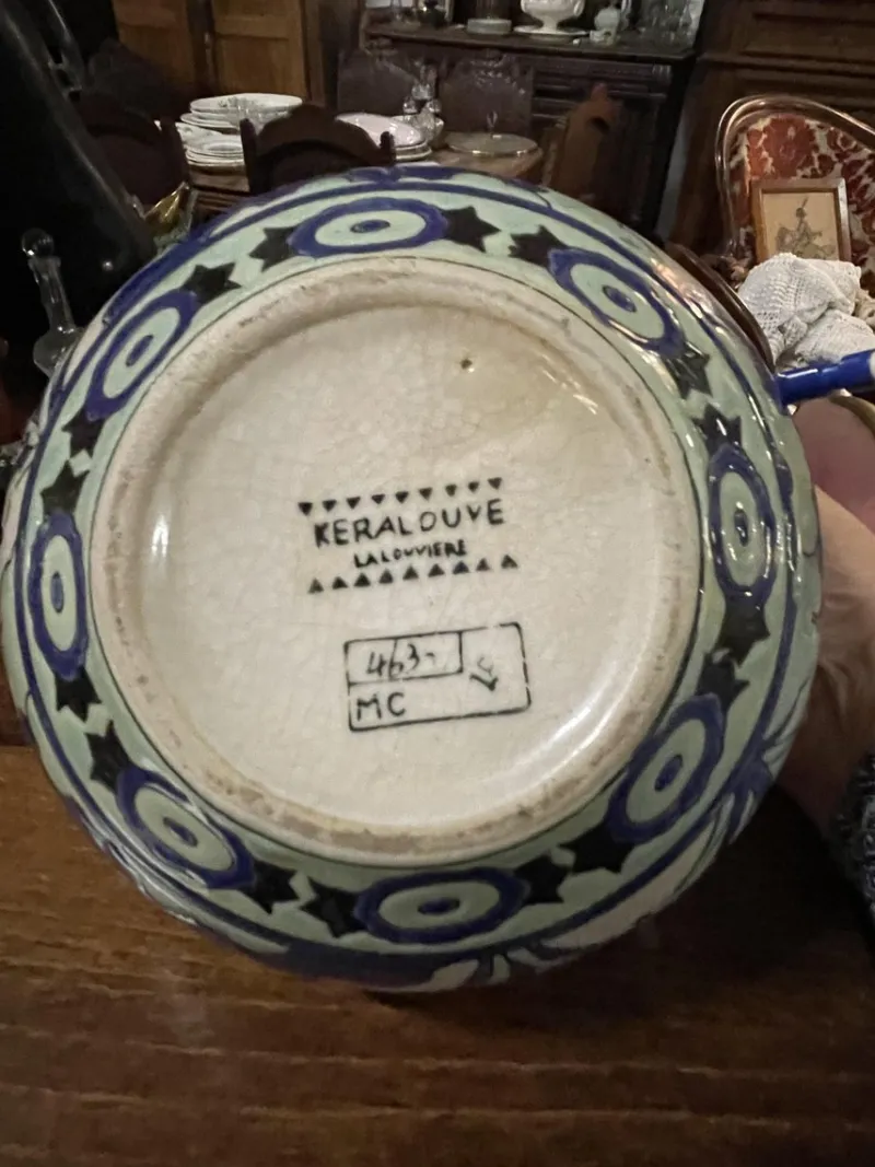 Pamono Belgian Earthenware Vase, 1920s> Vases