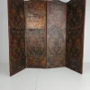 Outlet Pamono Belgian Embossed Leather Folding Screen