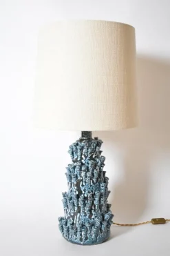 Best Pamono Belize Light Blue Lamp by Barracuda Interiors