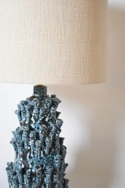 Best Pamono Belize Light Blue Lamp by Barracuda Interiors