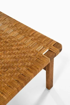 Pamono Bench in Oak and Woven Cane attributed to Børge Mogensen, 1950s><noscript><img width=
