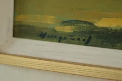 Pamono Bengt Hillgrund, Farm Motif, 1960s, Oil on Canvas, Framed><noscript><img width=