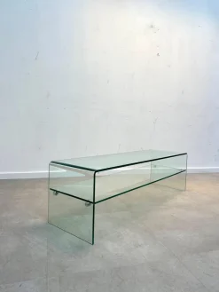 Pamono Bent Glass TV-Table or Console><noscript><img width=