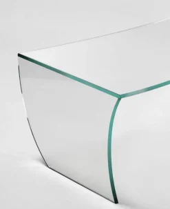 Pamono Bent Straight Coffee Table in Clear Crystal Glass by Barberini & Gunnell><noscript><img width=