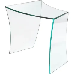 Pamono Bent Straights Side Table in Crystal Glass by Barberini & Gunnell> Tables