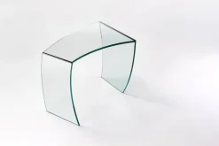 Pamono Bent Straights Side Table in Crystal Glass by Barberini & Gunnell><noscript><img width=