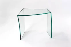 Pamono Bent Straights Side Table in Crystal Glass by Barberini & Gunnell><noscript><img width=