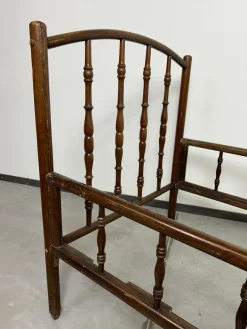 Pamono Bentwood Bed by Fischel, 1890s