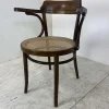 Pamono Bentwood Desk Chair with Rattan Seat by Thonet for Ligna, 1900s> Office Chairs