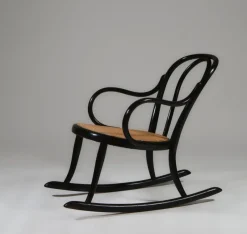 New Pamono Bentwood Ebonised Rocking Chair from Thonet, 1890s