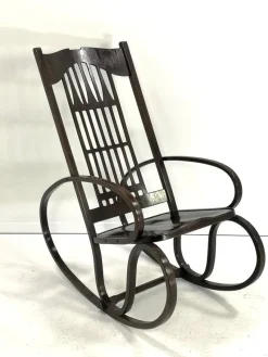 Clearance Pamono Bentwood Rocking Chair by Gustav Siegel for Jacob & Josef Kohn, 1910s