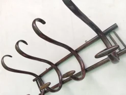 Pamono Bentwood Wall Coat Rack, 1950s><noscript><img width=