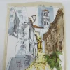 Hot Pamono Bernard Dufour, Street Scene, Oil on Canvas