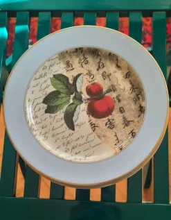 Pamono Bernardaud Limoges Poesie Plates, 1990s, Set of 8><noscript><img width=