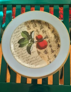 Pamono Bernardaud Limoges Poesie Plates, 1990s, Set of 8><noscript><img width=