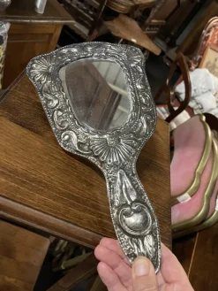 Best Pamono Beveled Hand Mirror, 1900s