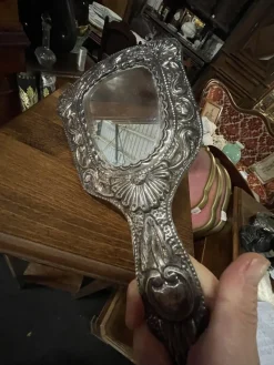 Best Pamono Beveled Hand Mirror, 1900s