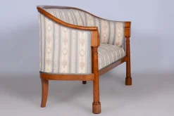 Pamono Biedermeier Birch Seating Set, Vienna, Austria, 1830s, Set of 3><noscript><img width=