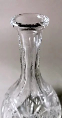 Online Pamono Biedermeier Bohemian Hand-Cut and Ground Crystal Liquor Bottle, 1910s