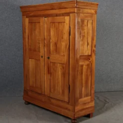 Pamono Biedermeier Cabinet in Cherrywood, 1830s><noscript><img width=