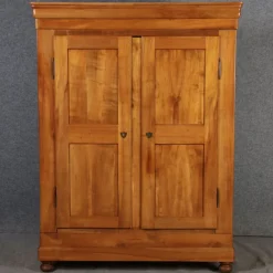 Pamono Biedermeier Cabinet in Cherrywood, 1830s><noscript><img width=