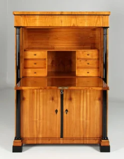 Pamono Biedermeier Cherrywood Secretary, 1830s> Secretaires