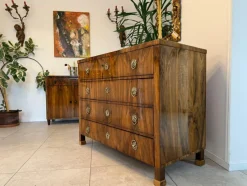 Pamono Biedermeier Chest of Drawers in Walnut
