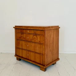 Best Pamono Biedermeier Chest of Drawers in Cherrywood with Columns, 1820s