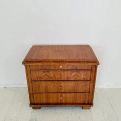 Best Pamono Biedermeier Chest of Drawers in Cherrywood with Columns, 1820s