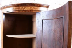 Pamono Biedermeier Corner Cabinet in Walnut, Austria, 1830s><noscript><img width=