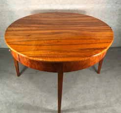 Discount Pamono Biedermeier Demi-Lune Table in Walnut, 1820s