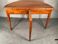 Discount Pamono Biedermeier Demi-Lune Table in Walnut, 1820s