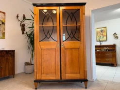 Pamono Biedermeier Display Cabinet in Oak><noscript><img width=