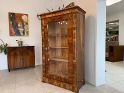 Pamono Biedermeier Display Cabinet in Glass><noscript><img width=