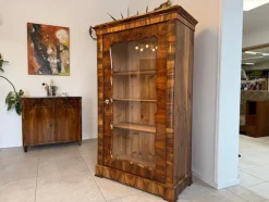Pamono Biedermeier Display Cabinet in Glass><noscript><img width=