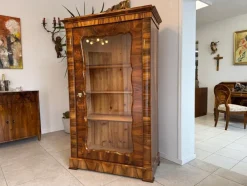 Pamono Biedermeier Display Cabinet in Glass><noscript><img width=