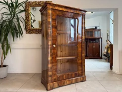 Pamono Biedermeier Display Cabinet in Glass><noscript><img width=
