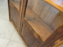 New Pamono Biedermeier Display Cabinet in Glass