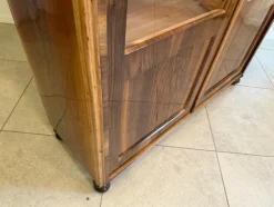 New Pamono Biedermeier Display Cabinet in Glass