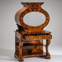 Pamono Biedermeier Lyra Secretaire Desk, 1830><noscript><img width=